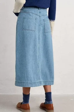 Bowline Denim Midi Skirt