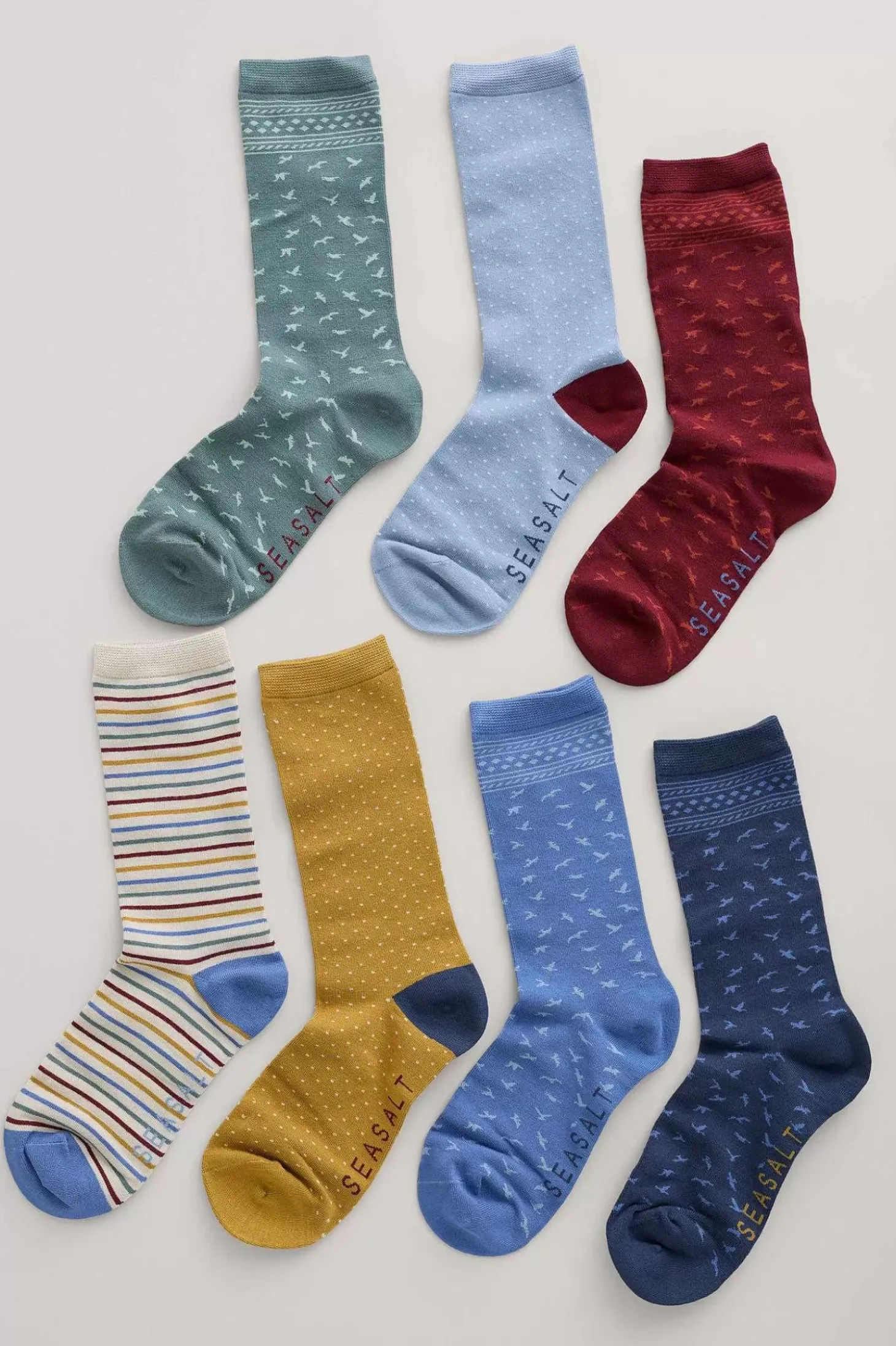 Box Of 7 Women's Sailor Socks