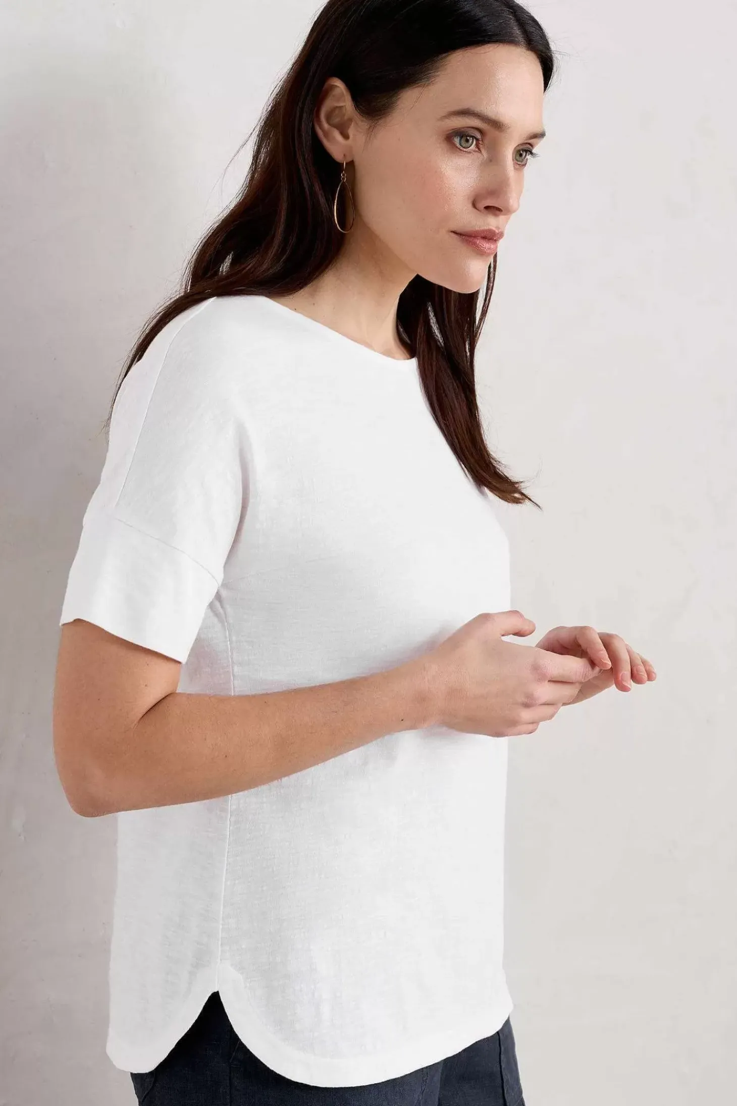 Bryher View Organic Cotton Boat Neck T-Shirt (Gots)