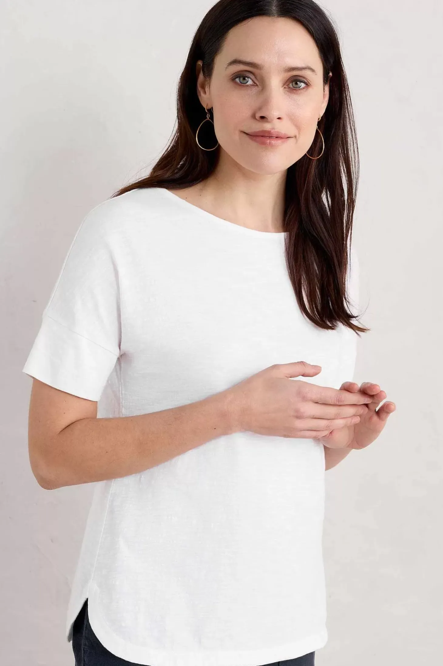 Bryher View Organic Cotton Boat Neck T-Shirt (Gots)