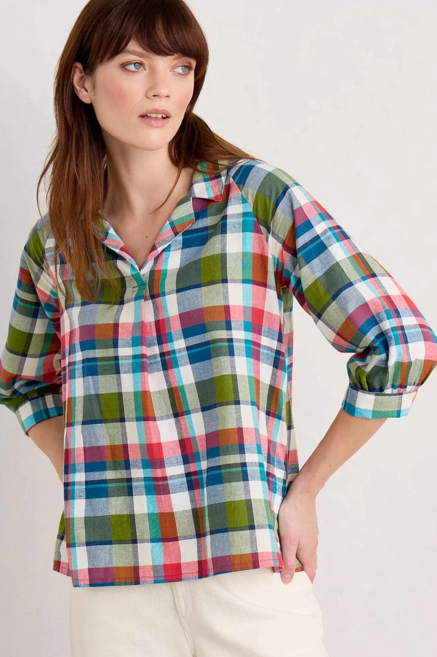 Bryn Checked Top