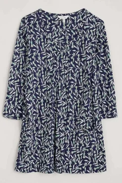 Busy Lizzy 3/4 Sleeve Slub Jersey Tunic