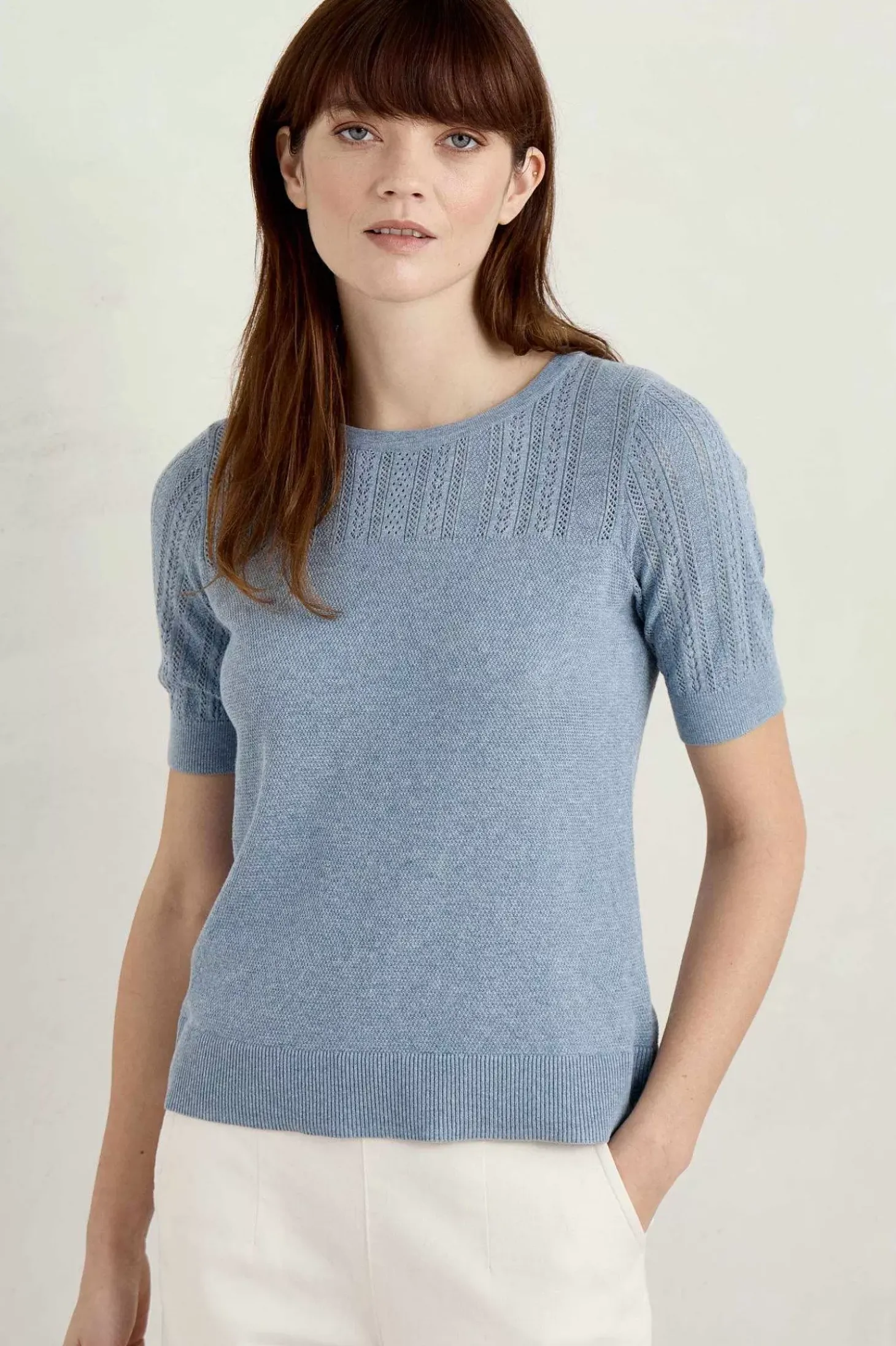 Chiff Chaff Short Sleeve Knitted Top