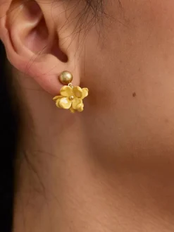 Corsage Flower Bead Earrings