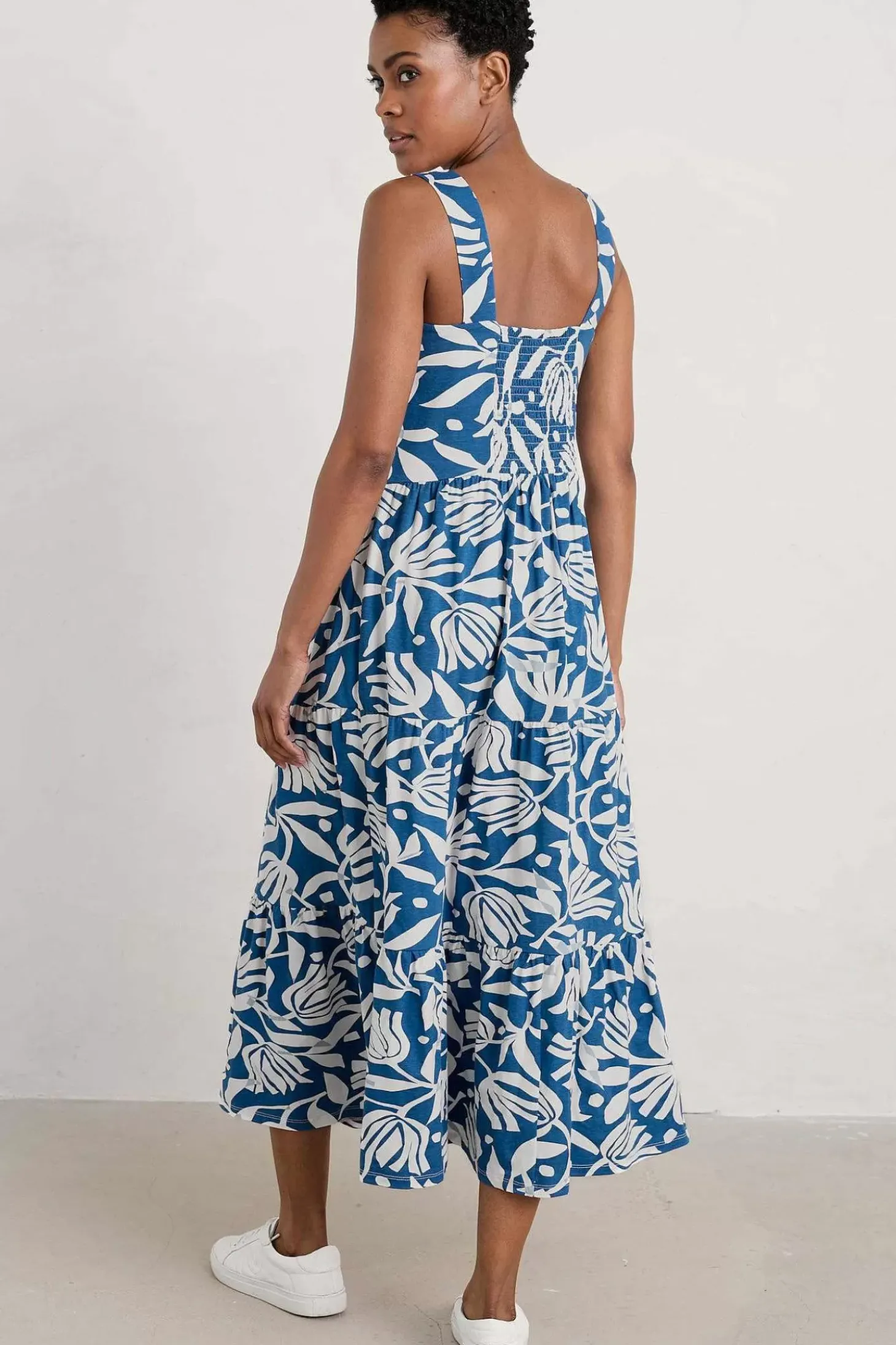 Deep Water Tiered Dress
