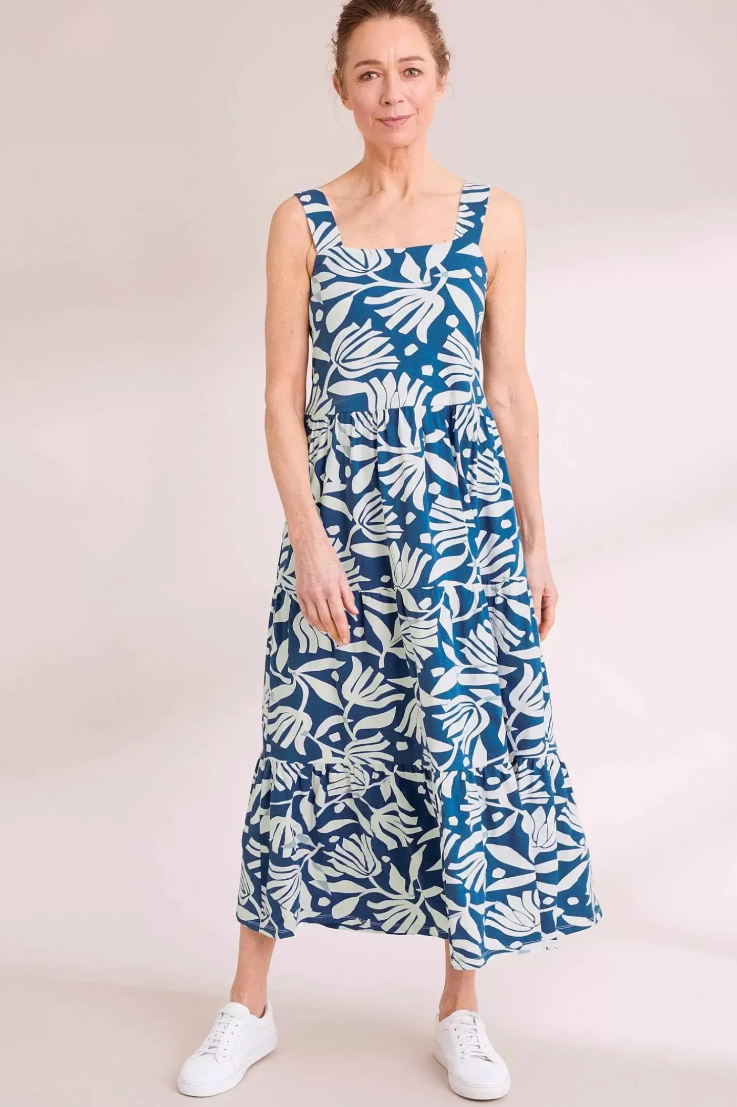 Deep Water Tiered Dress