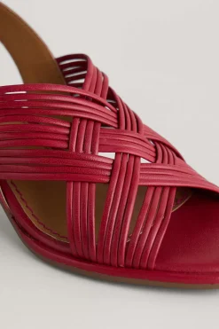 Faerystone Mid Heel Leather Sandals