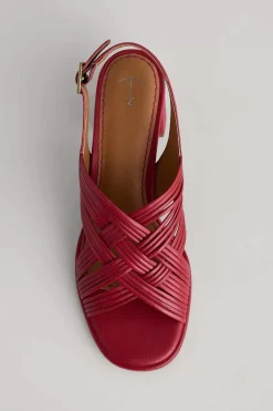 Faerystone Mid Heel Leather Sandals