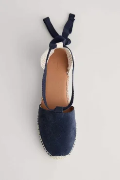 Fern Path Suede Wedge Espadrilles