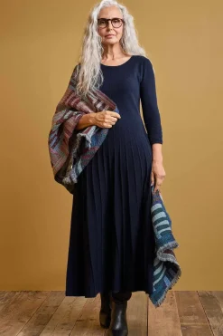 Folk Song Knitted Midi Dress