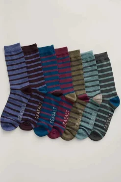 Gift Box Of 7 Men's Sailor Socks