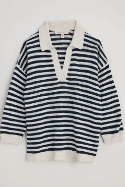 Gwynver Lightweight V-Neck Collared Jumper