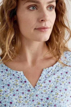Gypsophilia Notch Neck Top