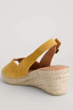 Hazy Dawn Low Heel Suede Espadrilles