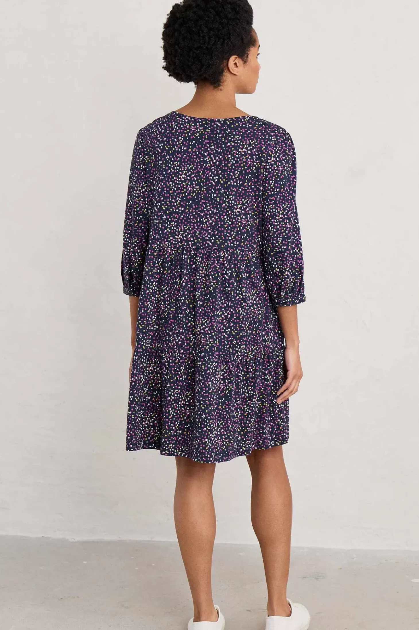 Heron Dip Tiered Jersey Dress