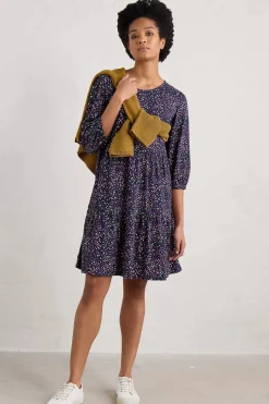 Heron Dip Tiered Jersey Dress