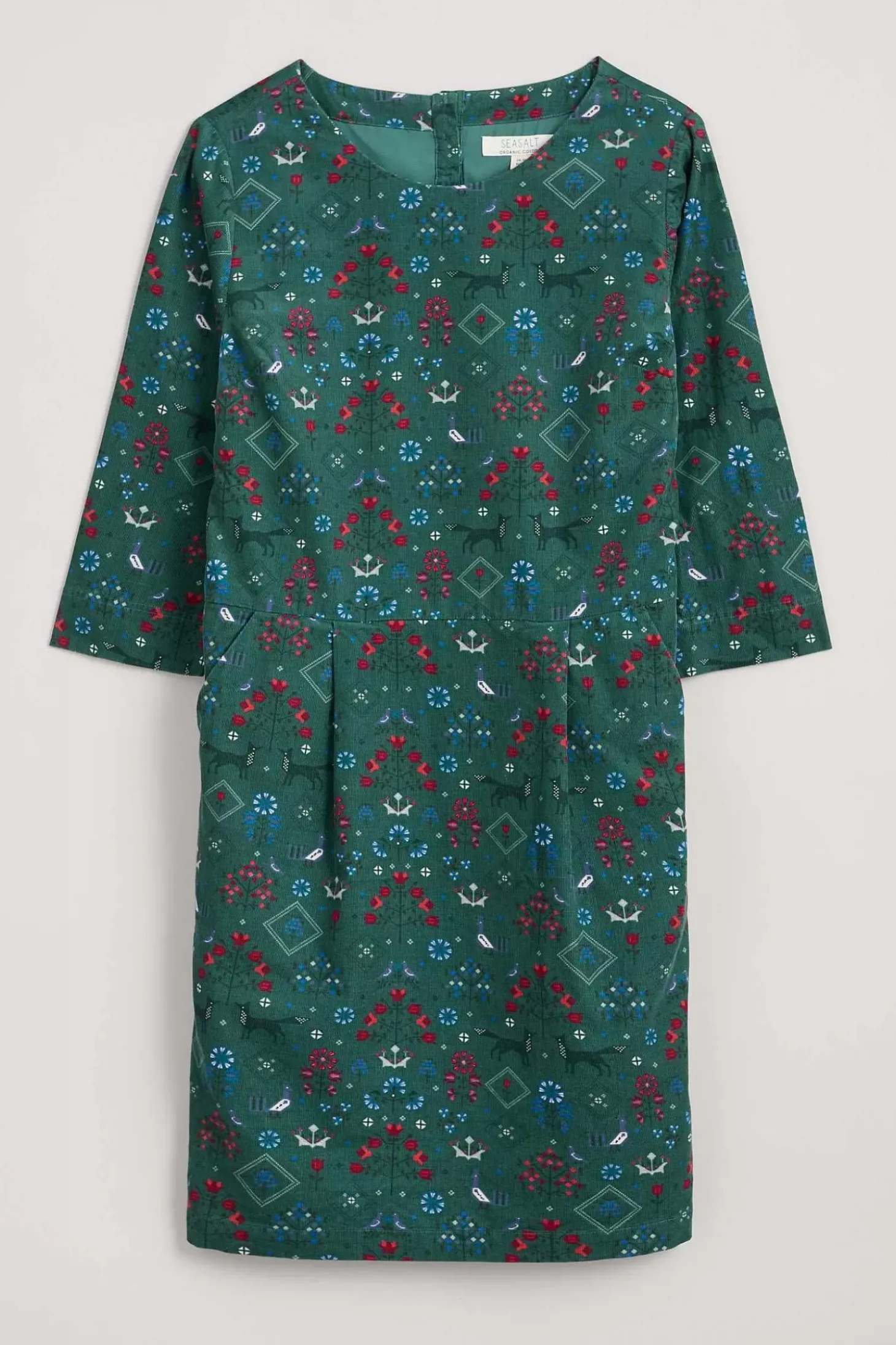 High Key Needlecord Dress