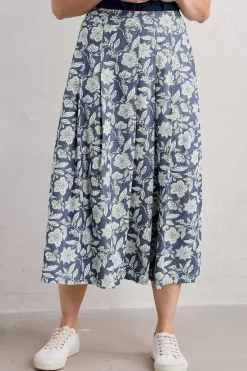Jamboree Chambray Midi Skirt