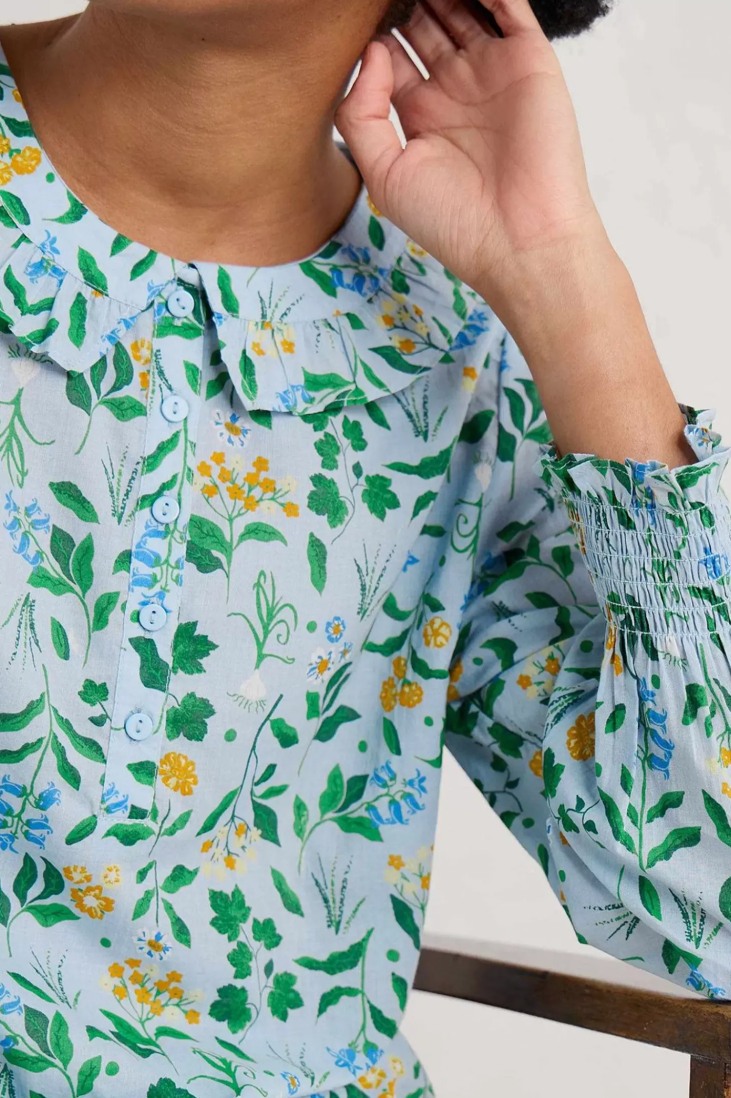 Last Leaf Printed Organic Cotton Top (Gots)