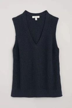 Lookout Point V-Neck Knitted Vest