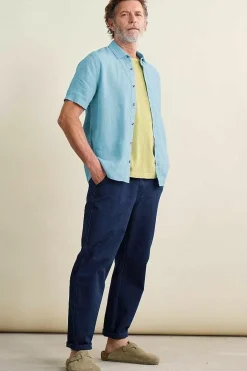 Men's Carne Short Sleeve Linen Shirt