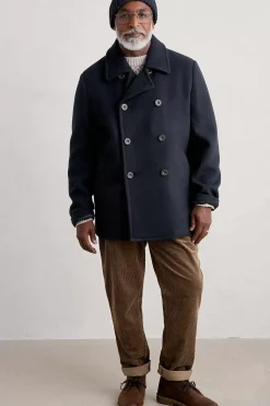 Men's Channel Wool Blend Coat