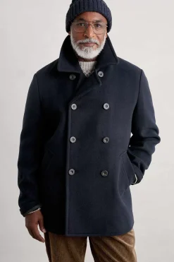 Men's Channel Wool Blend Coat