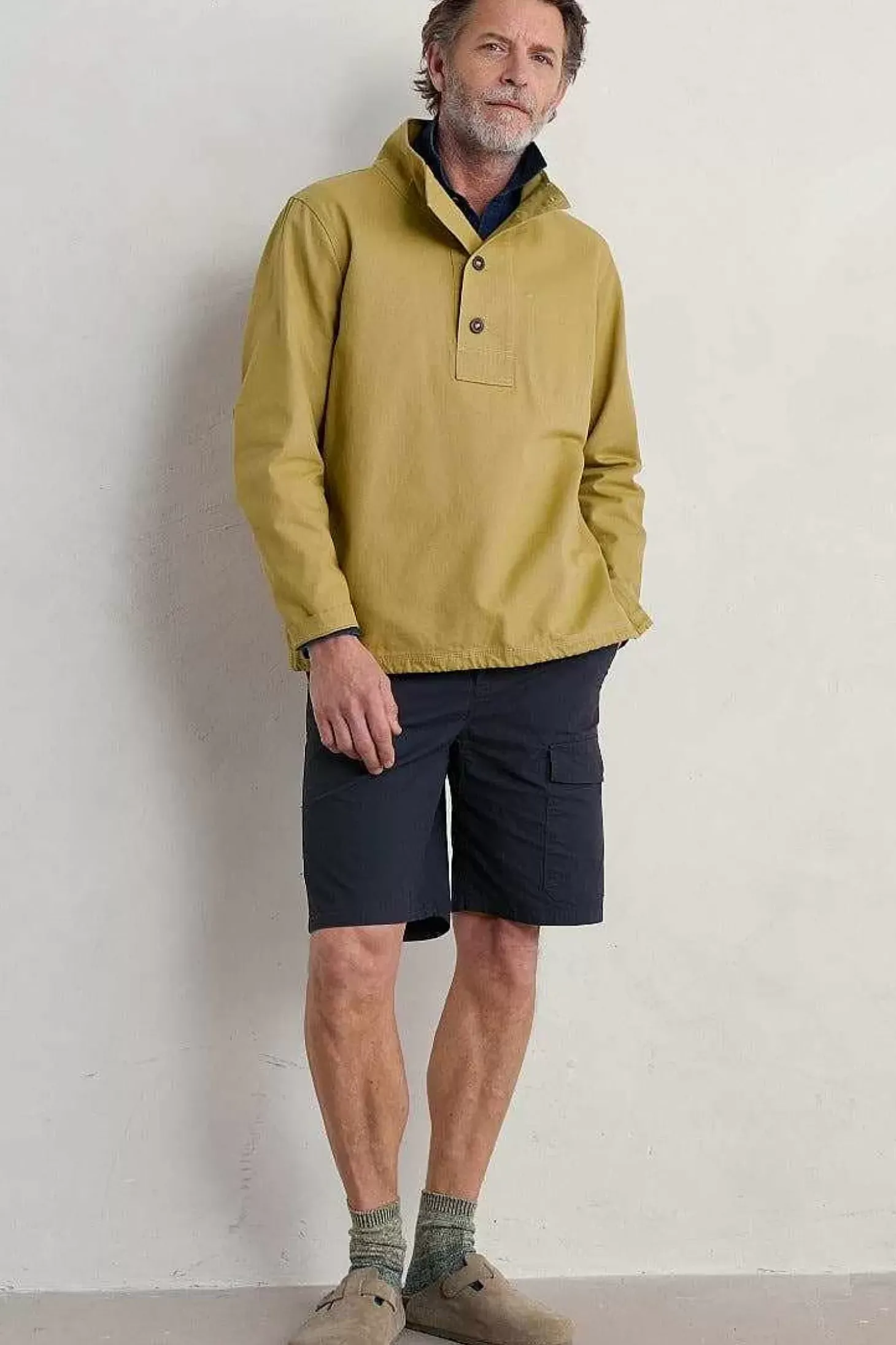 Men's Clay Stone Organic Cotton Pullover Smock