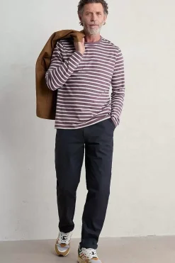 Men's Sailor Shirt With Crew Neck (Gots)