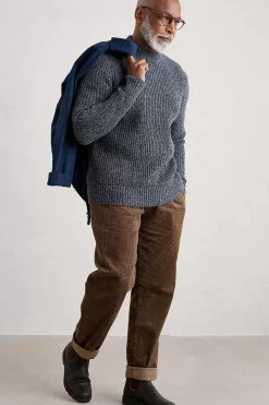 Men's Wheelwright Ribbed Lambswool Blend Jumper