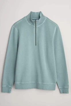 Men's Wood Moss Quarter Zip Sweatshirt