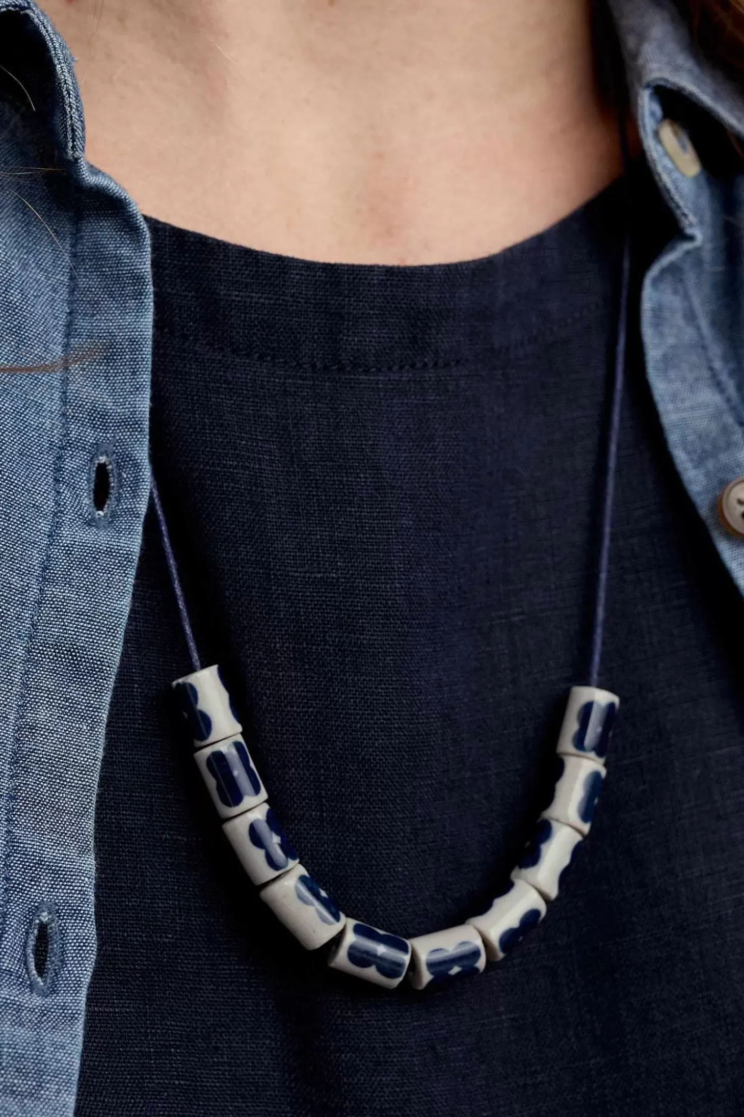 Noon Moor Ceramic Bead Necklace