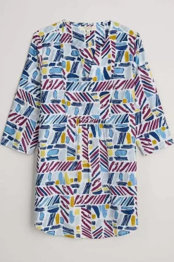 Op Art Organic Cotton Tunic Top