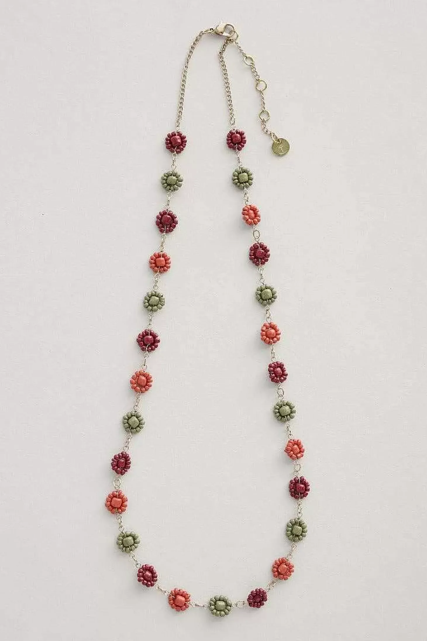 Polyantha Floral Bead Necklace