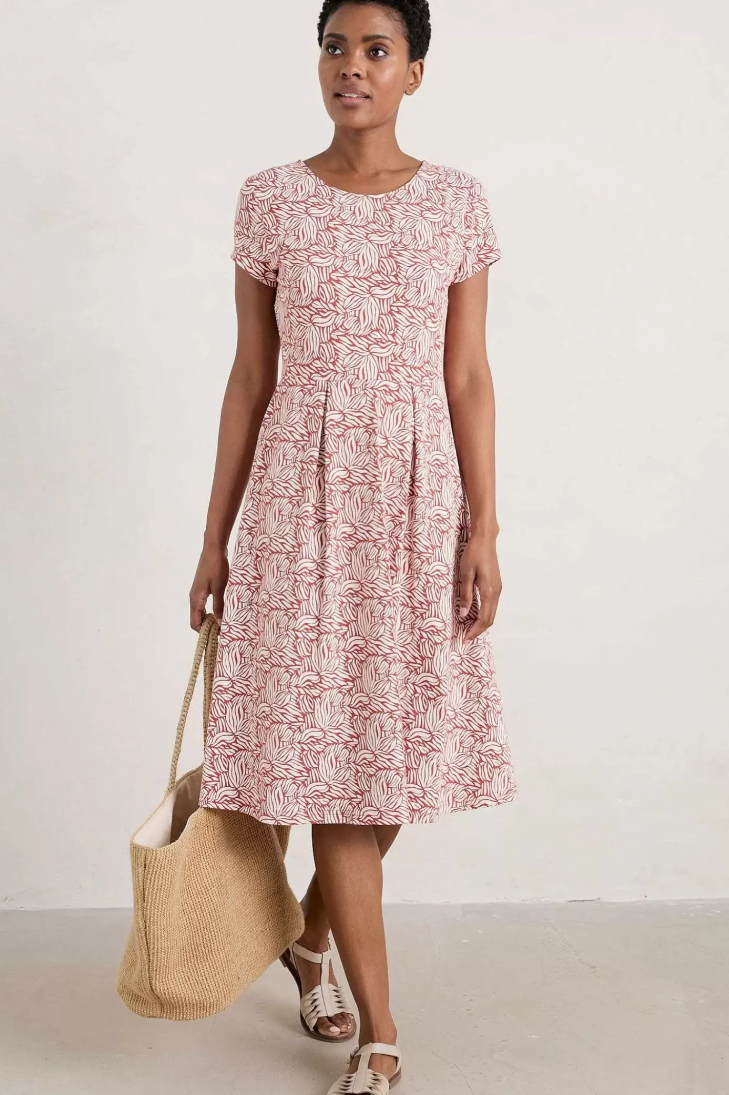 Riviera Fit-And-Flare Jersey Dress