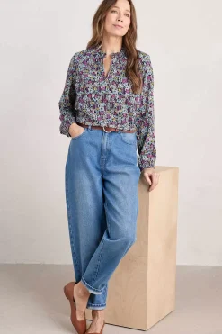 Sea Flow Printed Top
