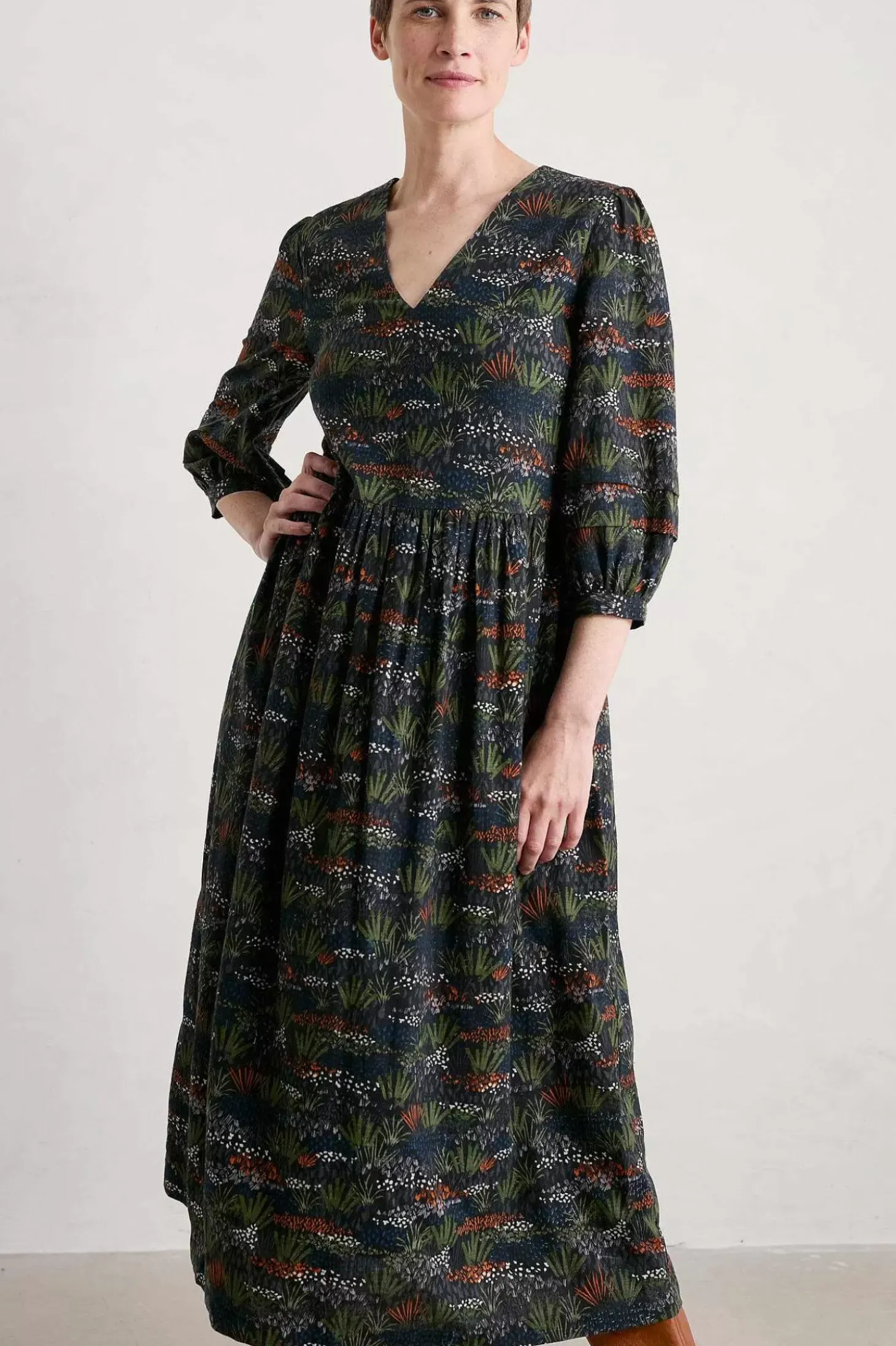 Sea Line Midi Dress