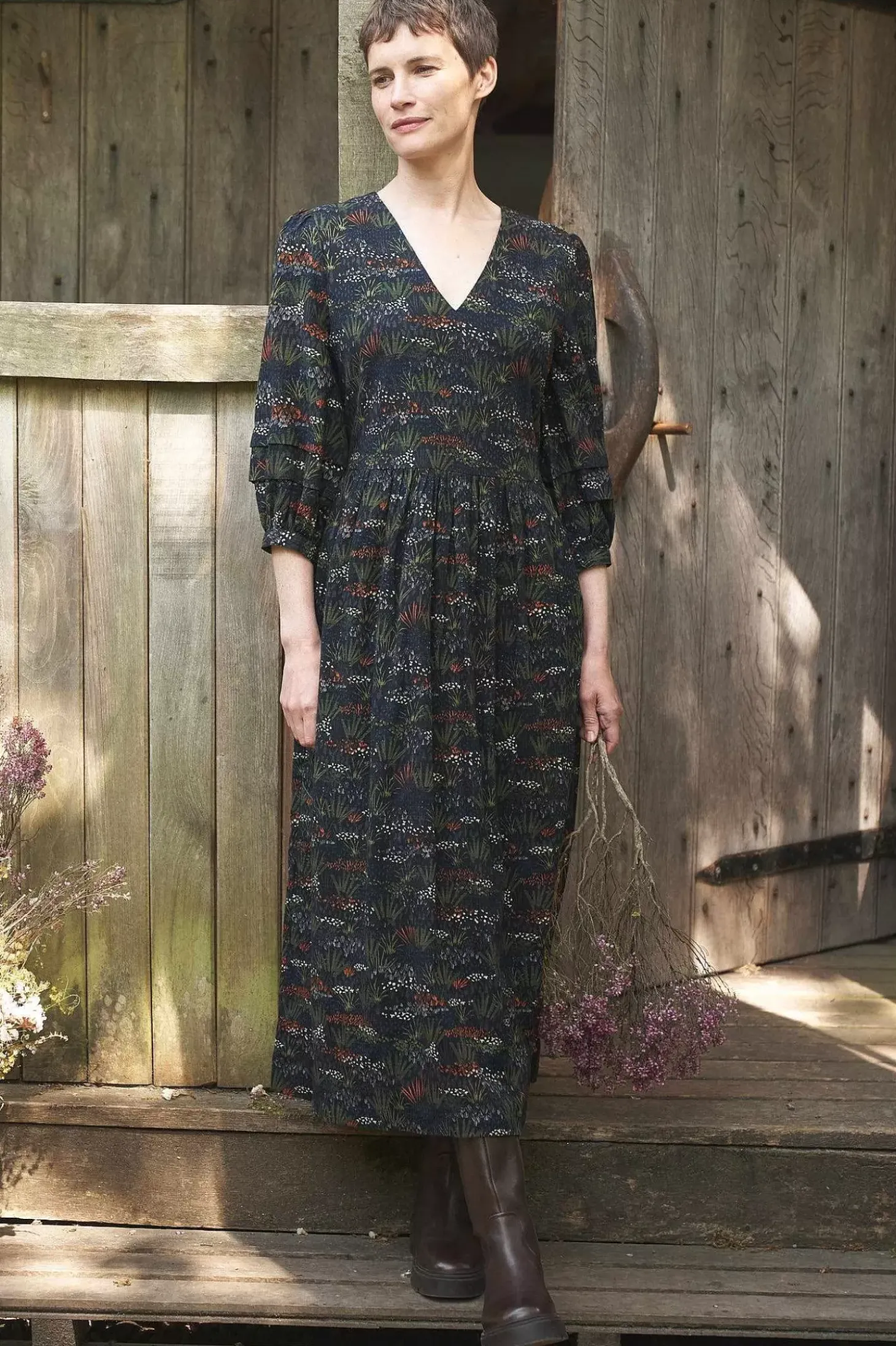 Sea Line Midi Dress