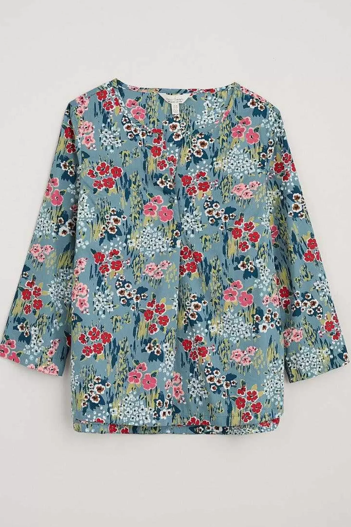 Watercolour Sketch 3/4 Sleeve Top (Gots)