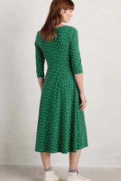 Wild Bouquet 3/4 Sleeve Midi Dress