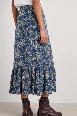 Wildflower Field Tiered Midi Skirt