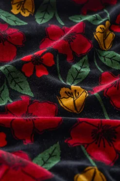 Wildflower Tiered Velvet Maxi Skirt