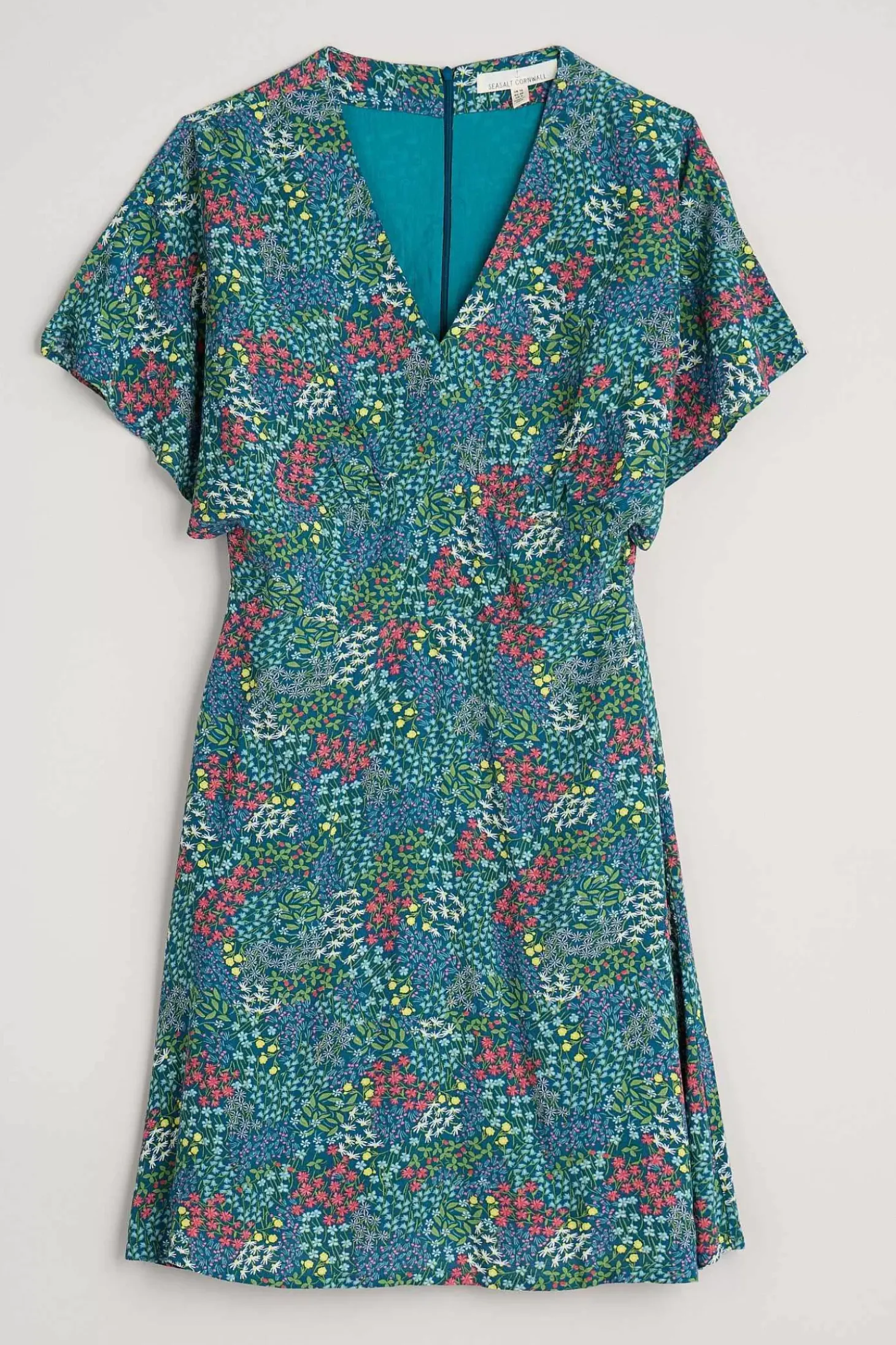 Wilsey Empire Line Flared Sleeve Dress