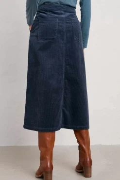 Window Wren Cord Midi Skirt