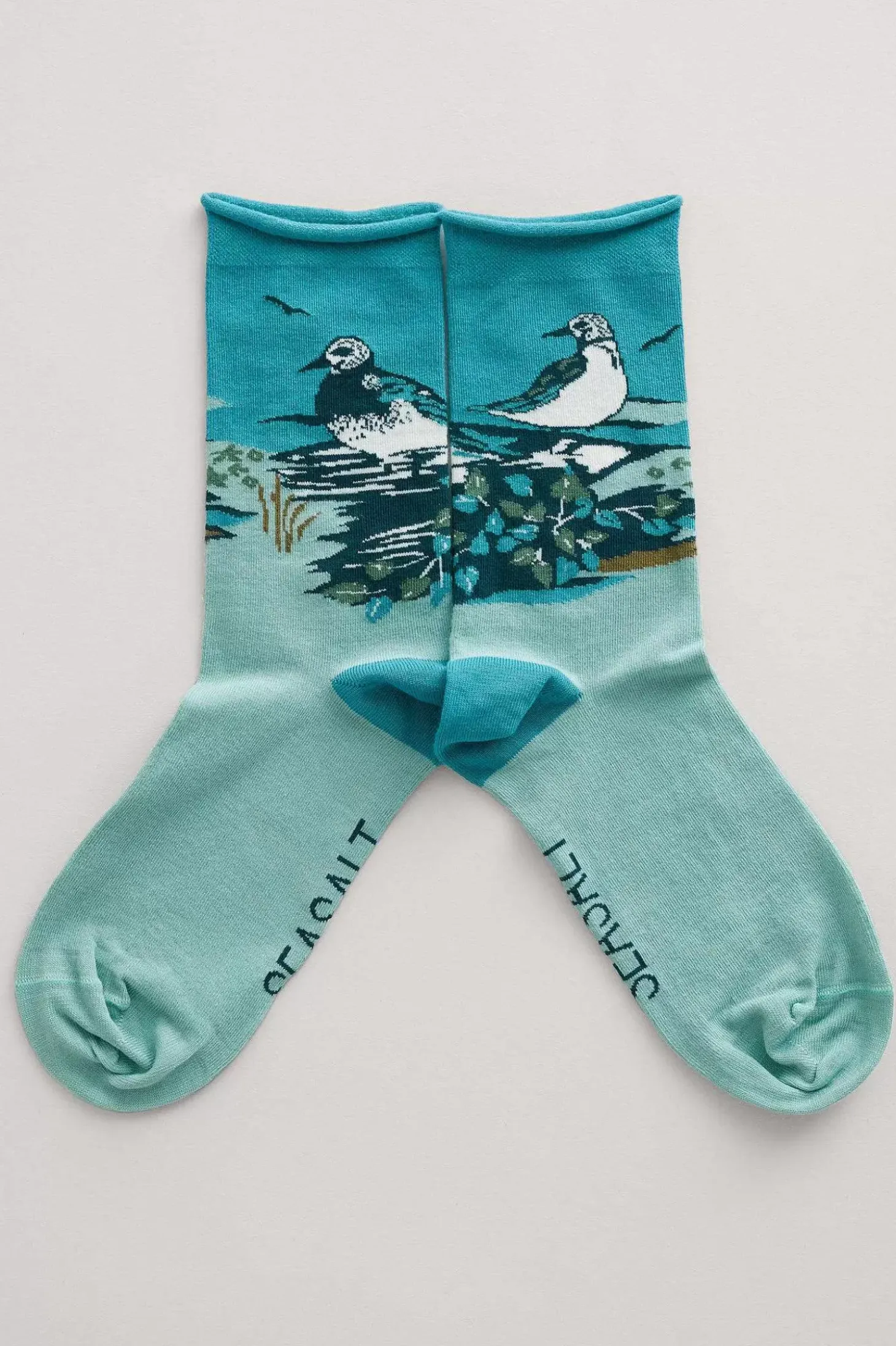 Women's Postcard Organic Cotton Socks